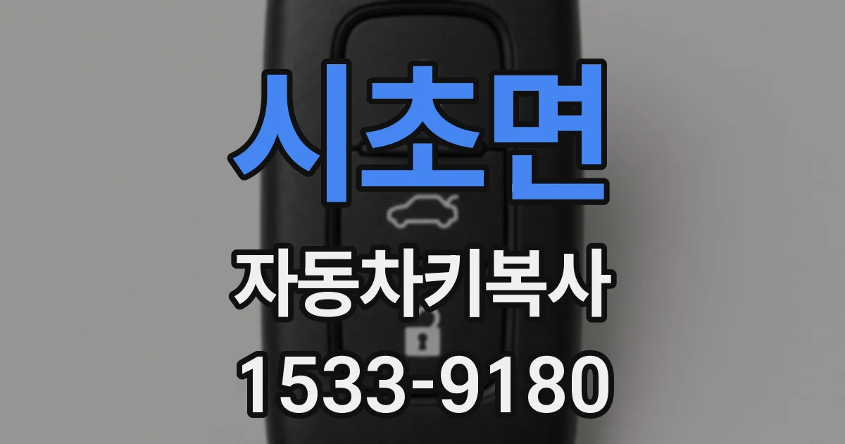 시초면 자동차키복사