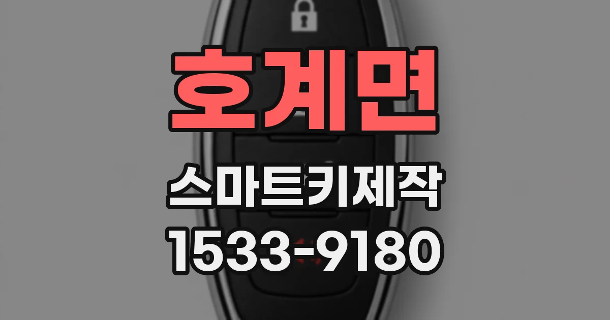 호계면 스마트키제작