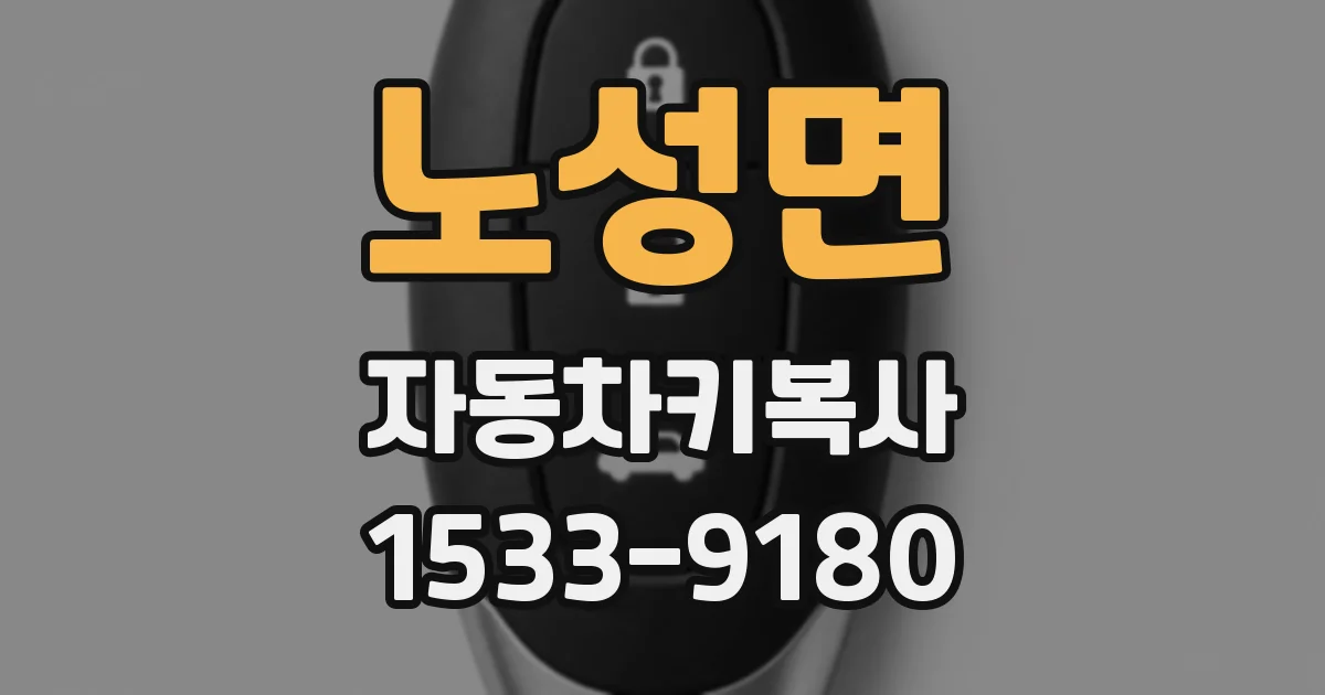 노성면 자동차키복사
