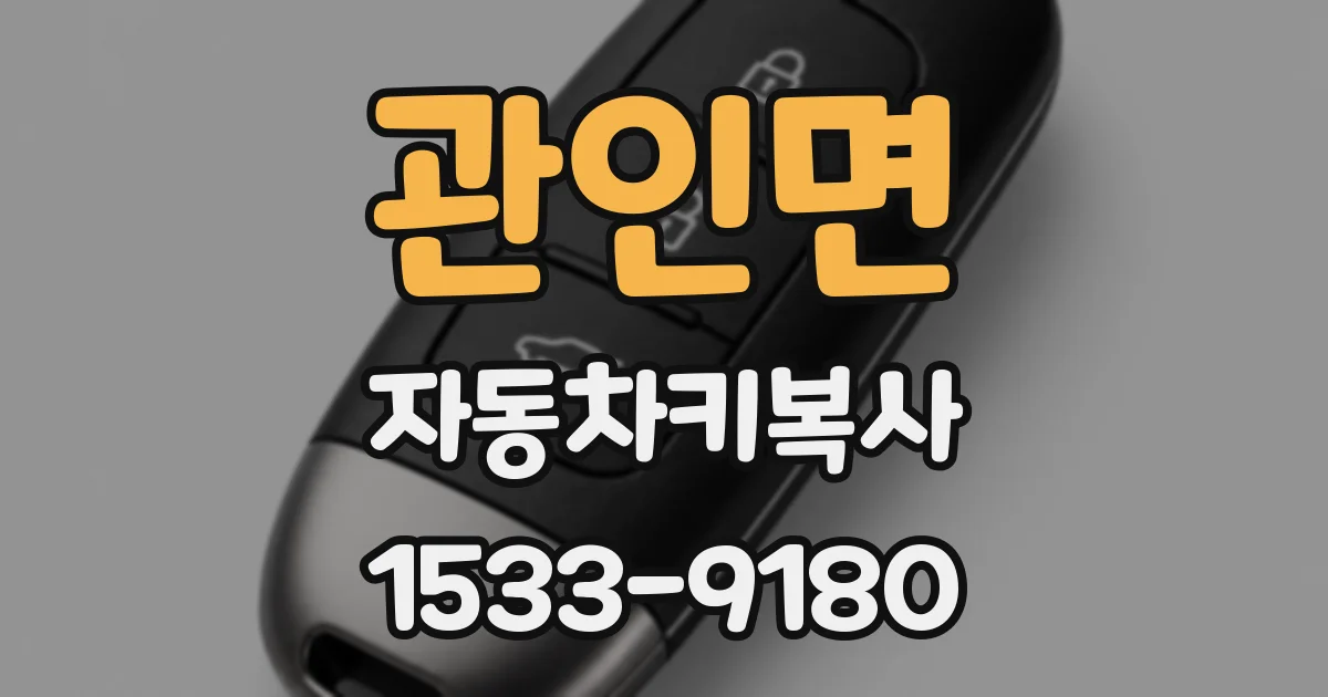 관인면 자동차키복사