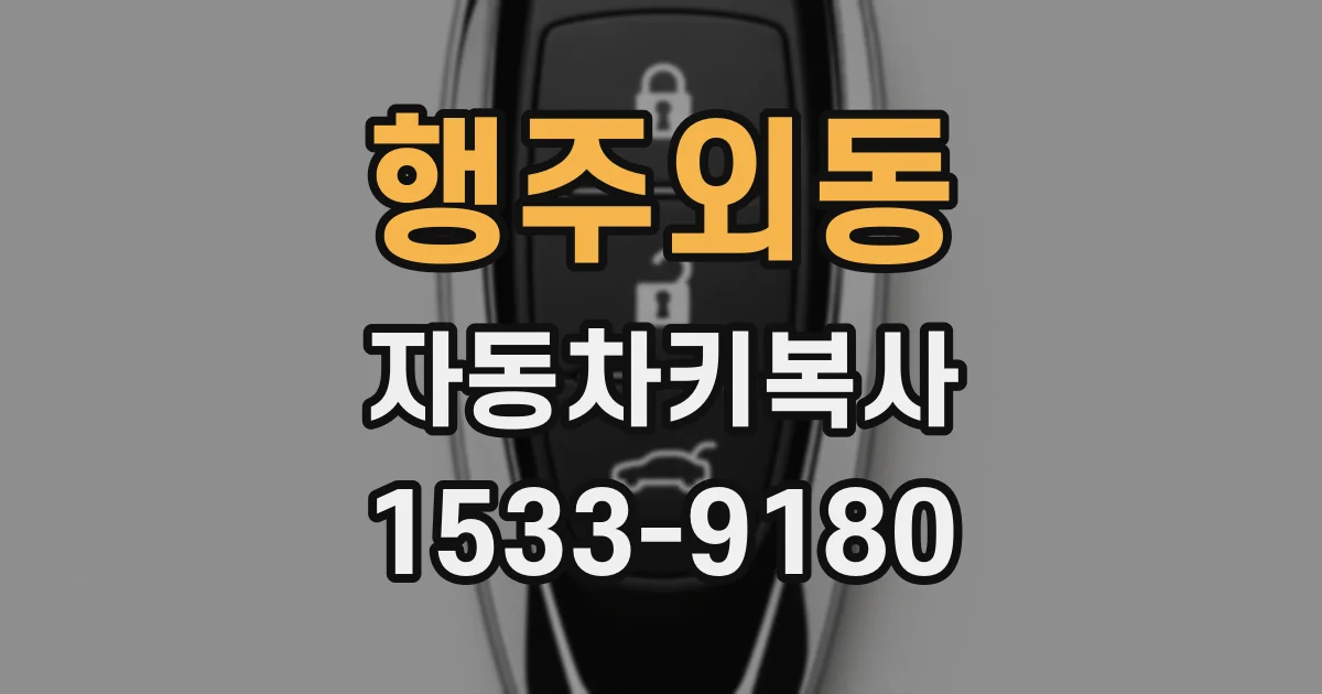 행주외동 자동차키복사