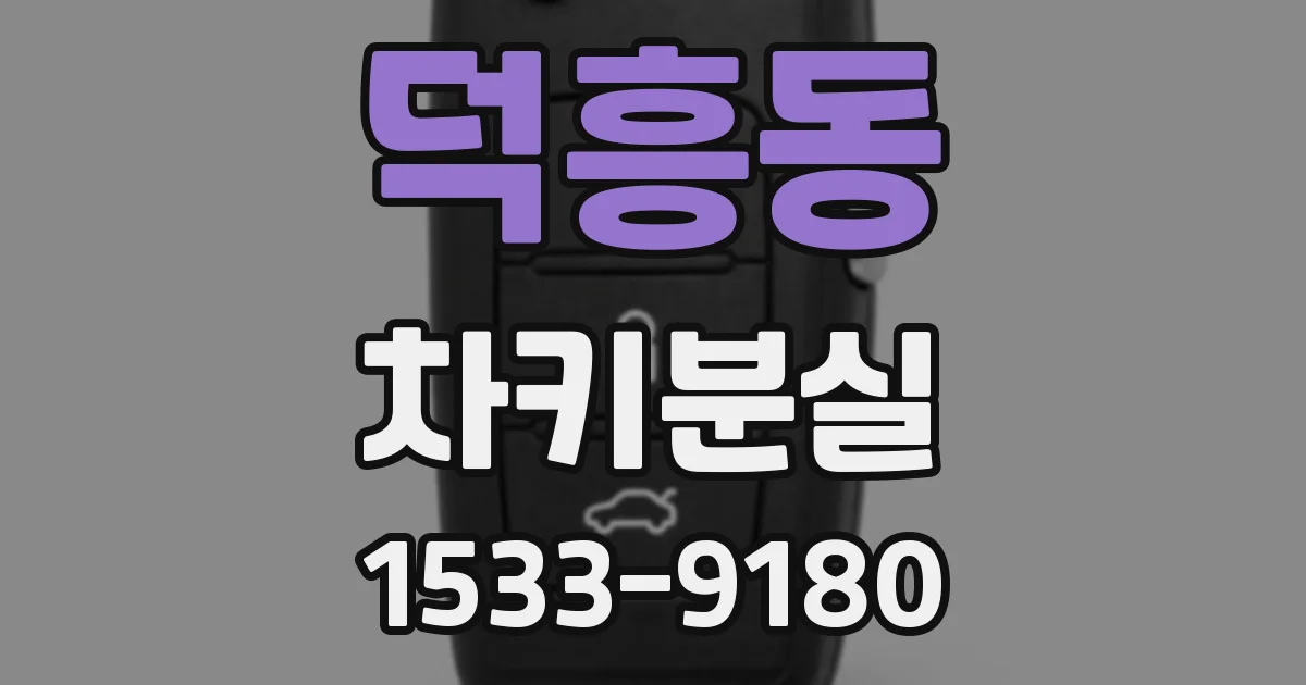 덕흥동 차키분실