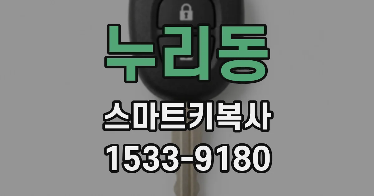 누리동 스마트키복사