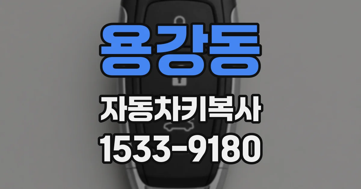 용강동 자동차키복사