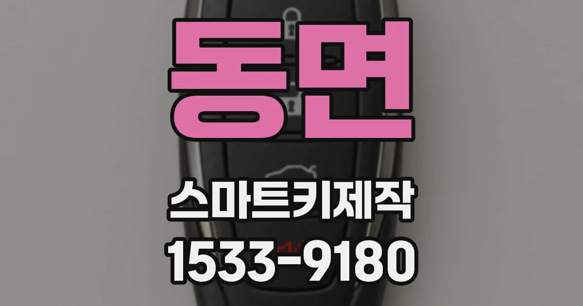 동면 스마트키제작