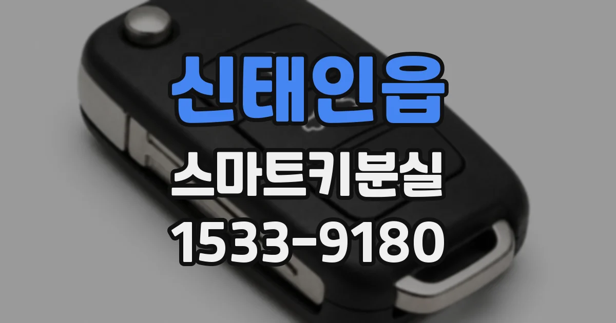 신태인읍 스마트키분실