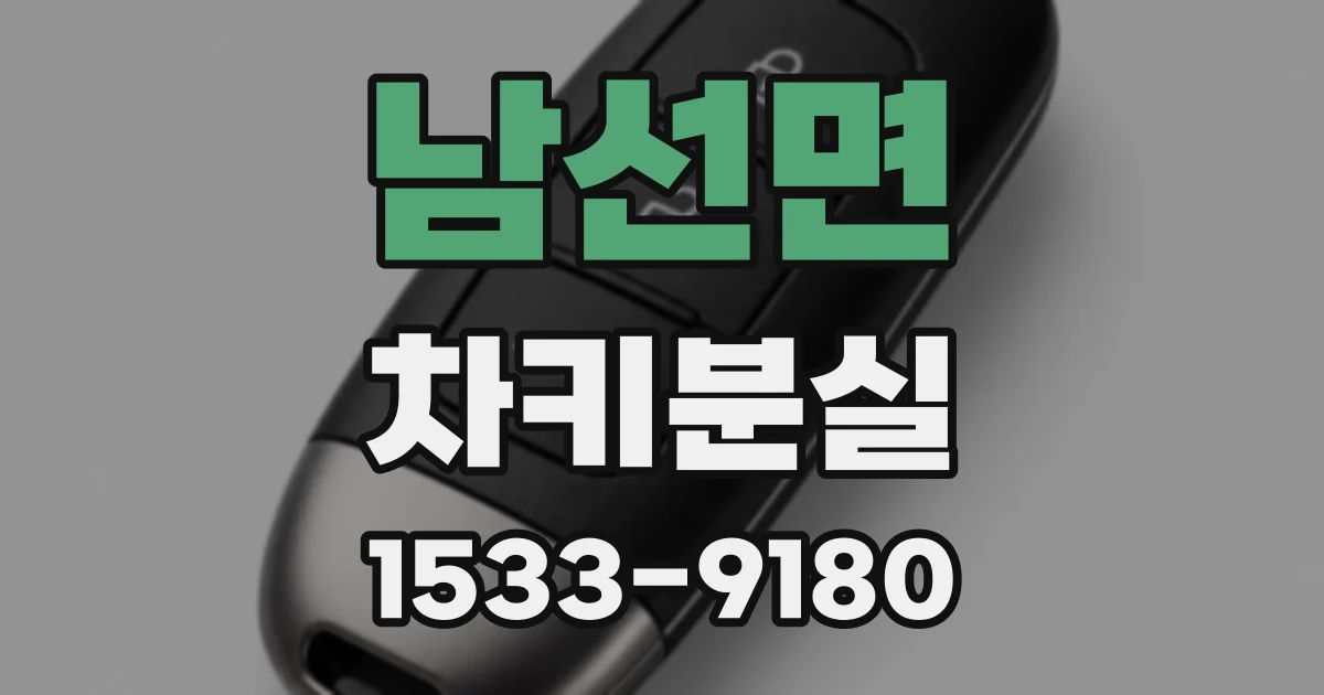 남선면 차키분실