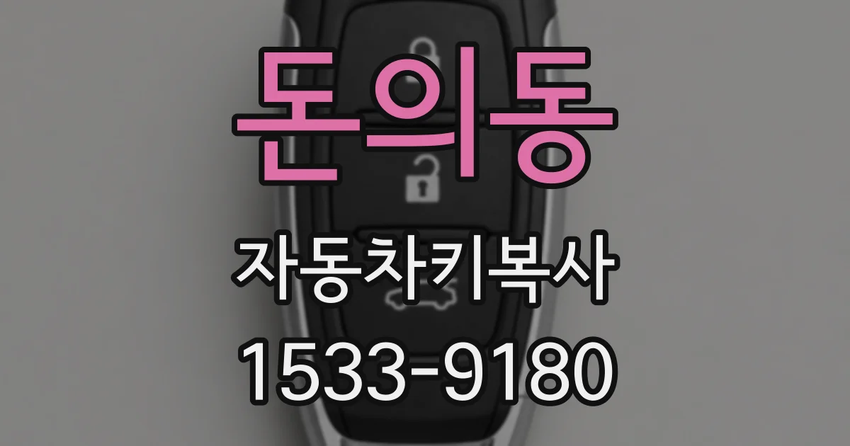 돈의동 자동차키복사