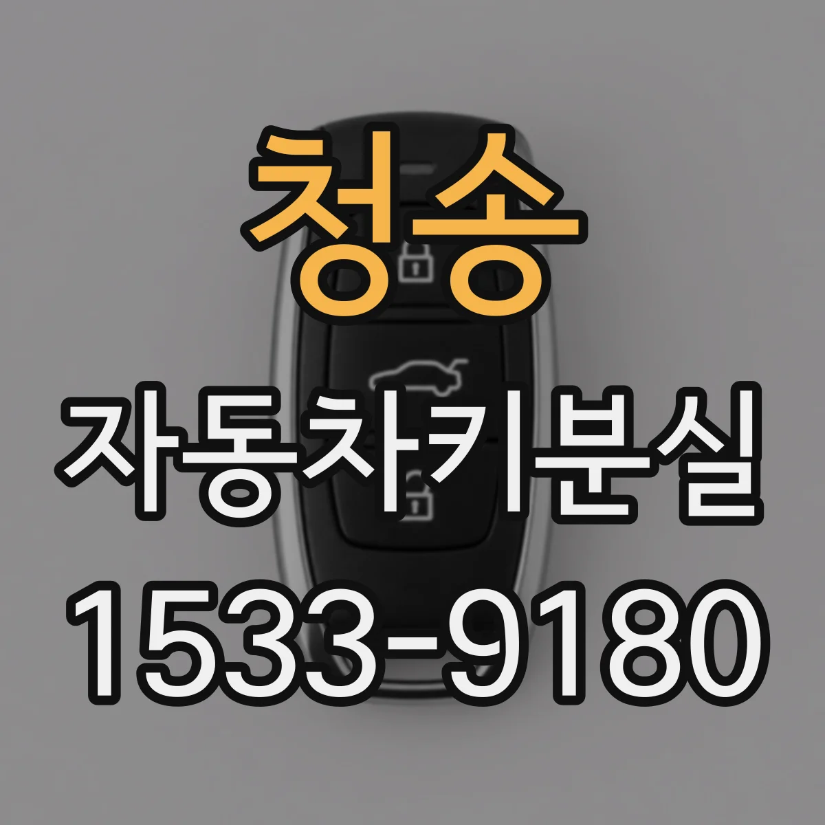 청송 자동차키분실