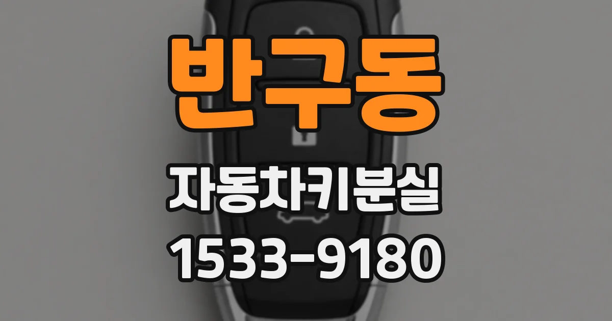 반구동 자동차키분실
