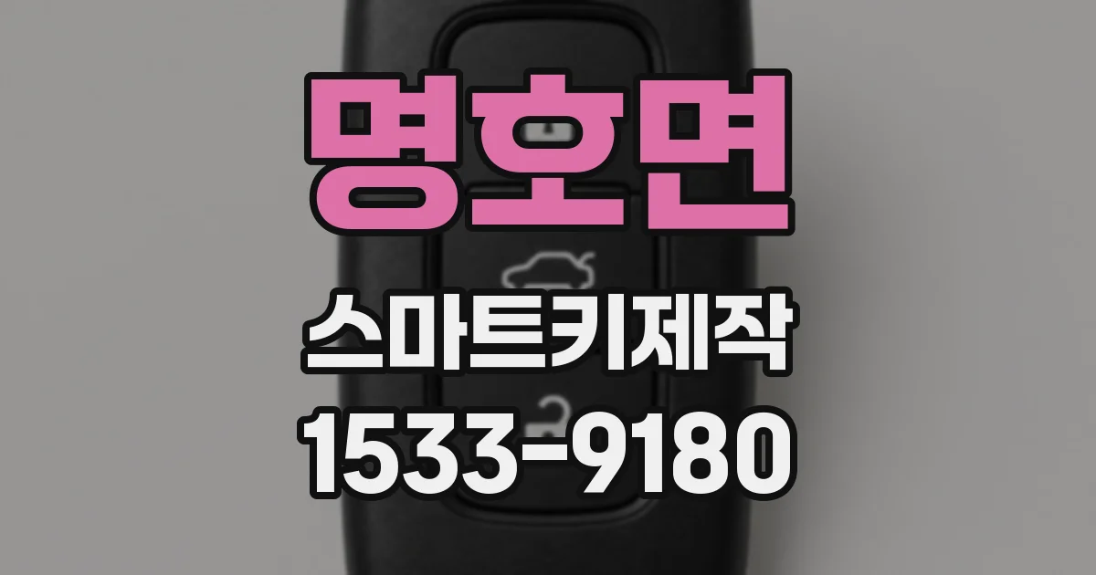 명호면 스마트키제작