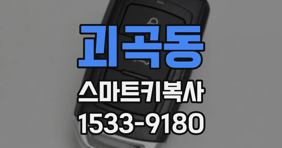 괴곡동 스마트키복사