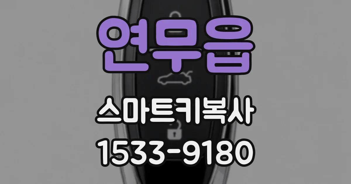 연무읍 스마트키복사