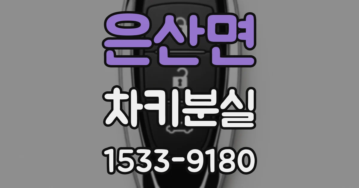 은산면 차키분실
