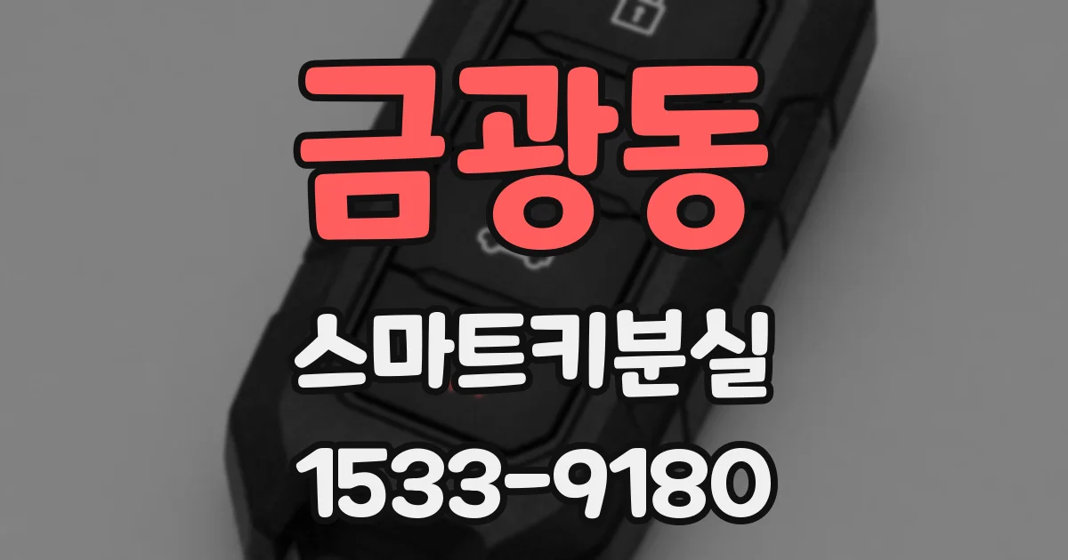 금광동 스마트키분실