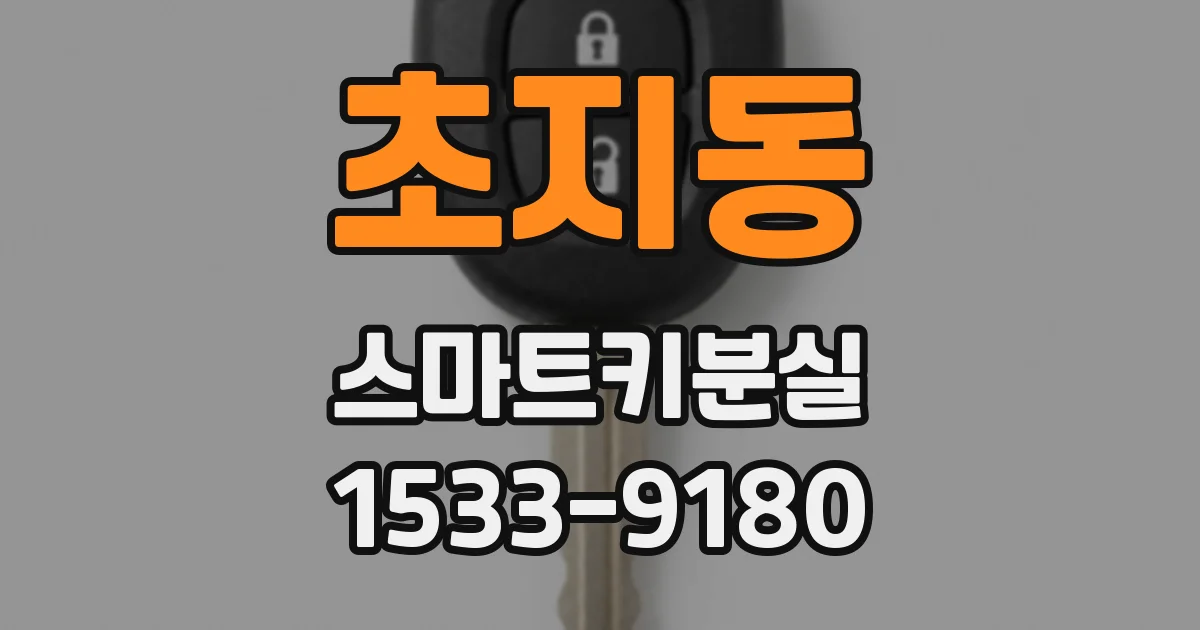 초지동 스마트키분실