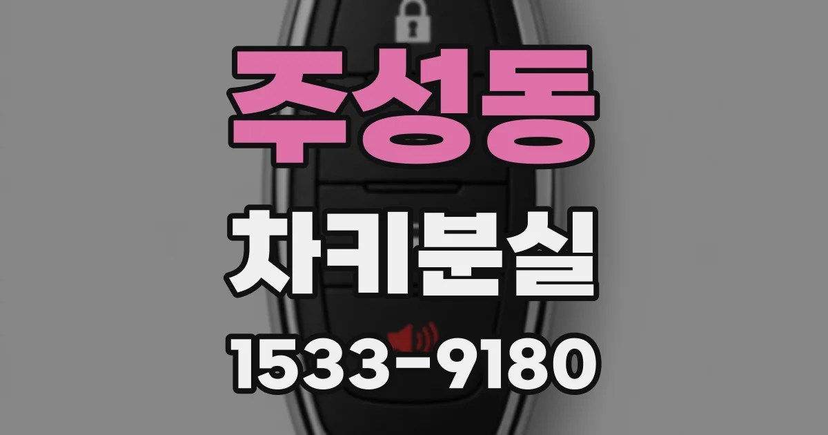 주성동 차키분실