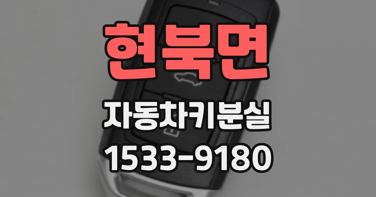 현북면 자동차키분실