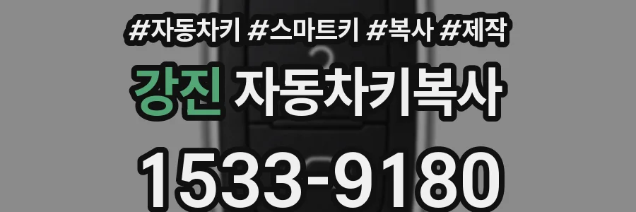 강진 자동차키복사