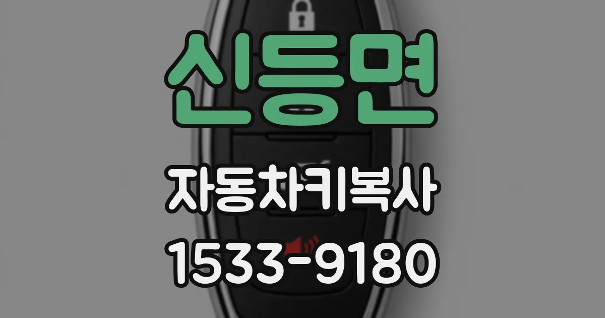 신등면 자동차키복사