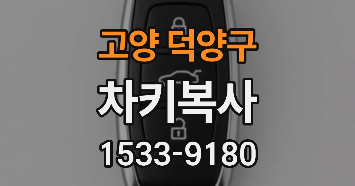 고양 덕양구 차키복사