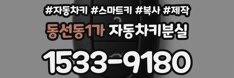 동선동1가 자동차키분실
