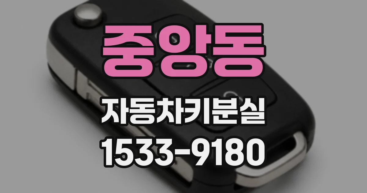 중앙동 자동차키분실