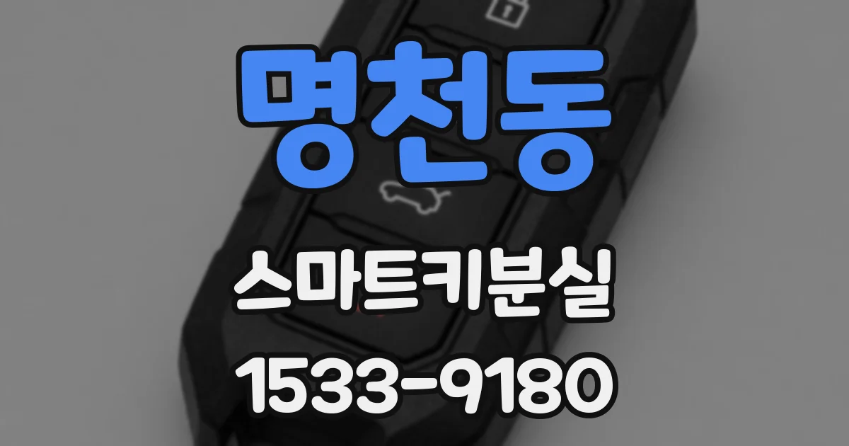 명천동 스마트키분실