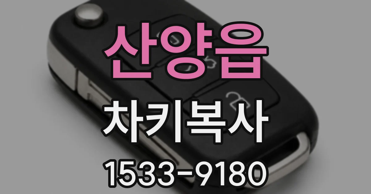 산양읍 차키복사