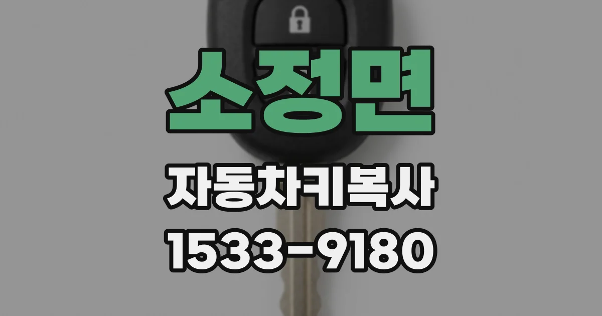 소정면 자동차키복사
