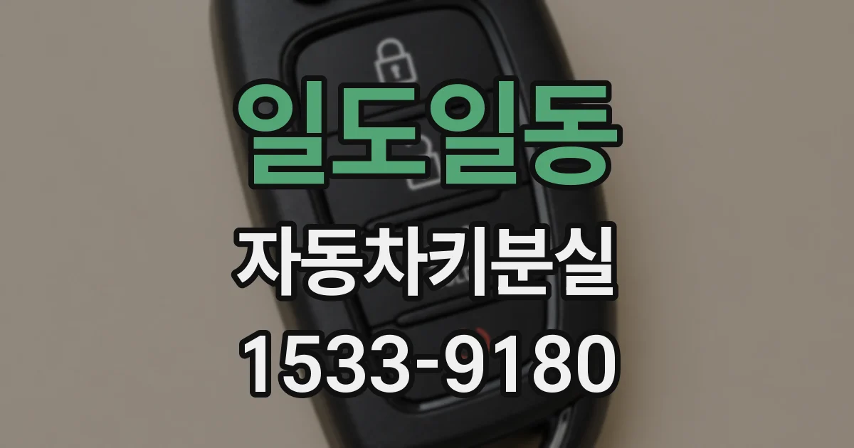 일도일동 자동차키분실