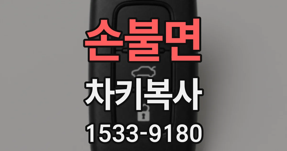 손불면 차키복사