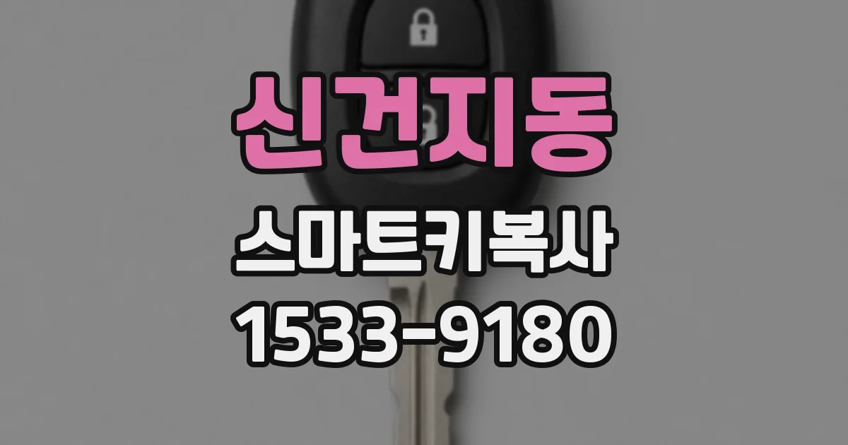 신건지동 스마트키복사