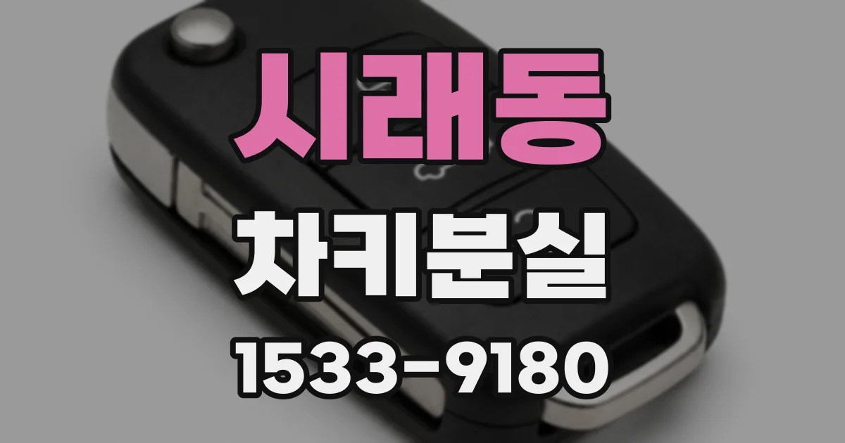 시래동 차키분실