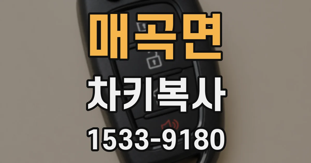 매곡면 차키복사