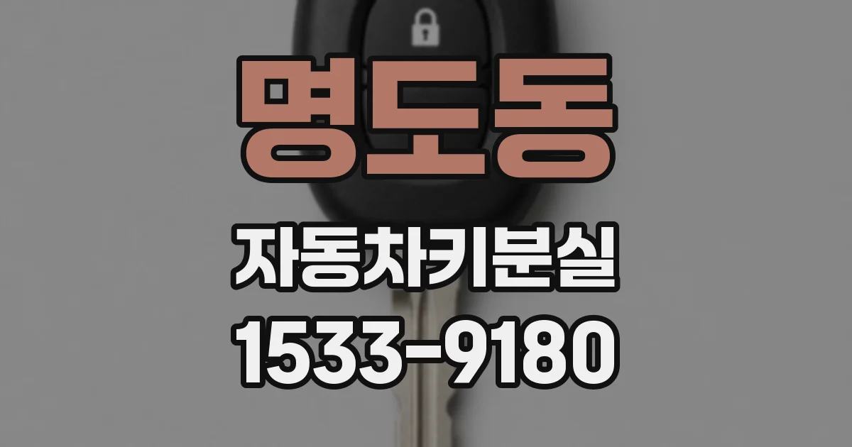 명도동 자동차키분실