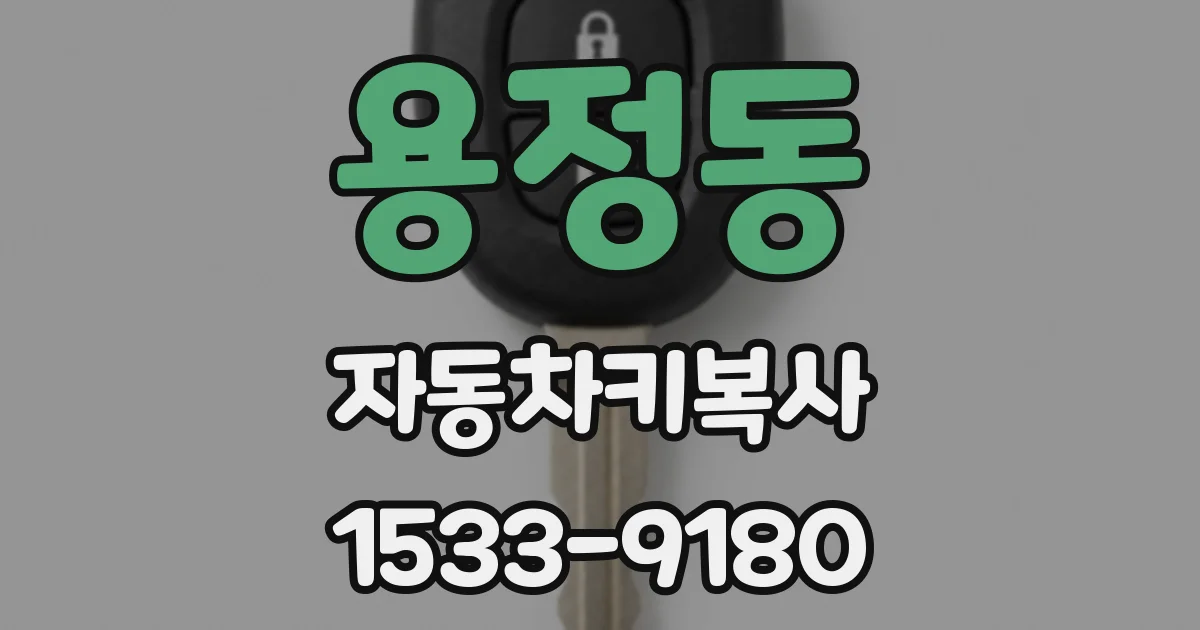 용정동 자동차키복사