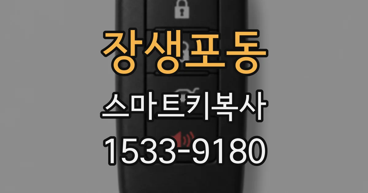 장생포동 스마트키복사