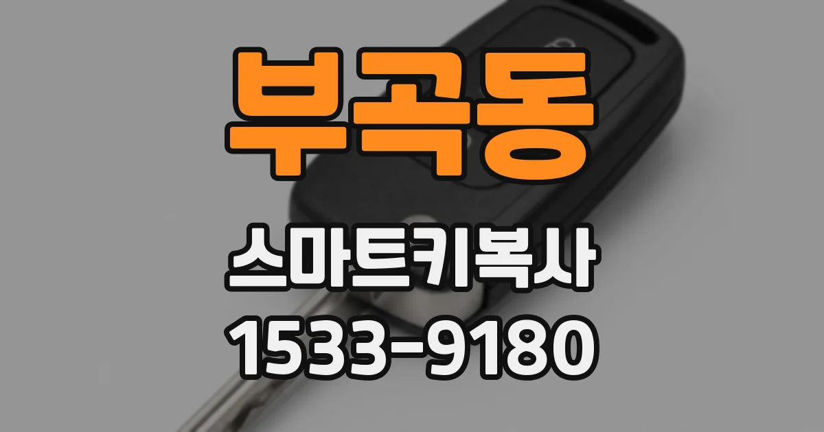 부곡동 스마트키복사