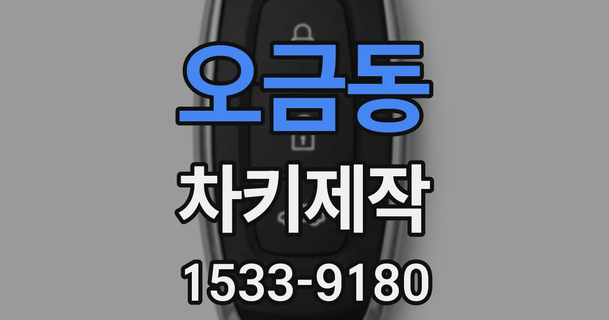 오금동 차키제작