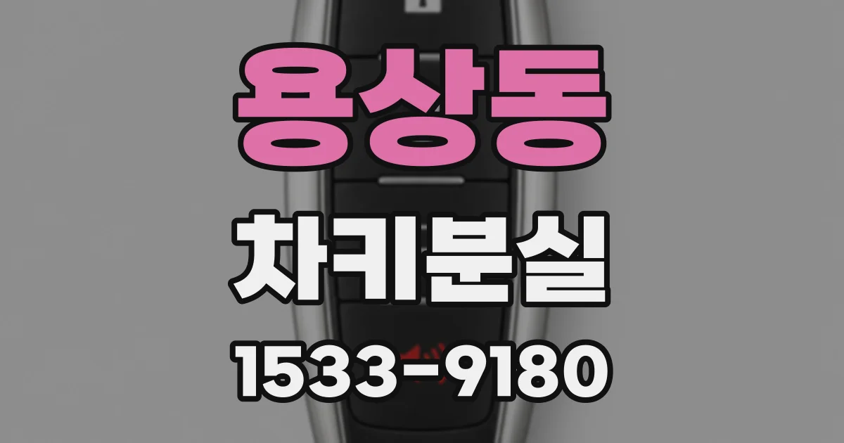 용상동 차키분실
