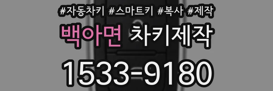 백아면 차키제작