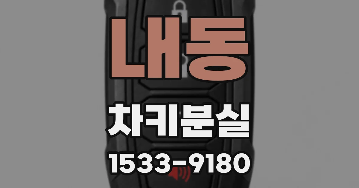 내동 차키분실