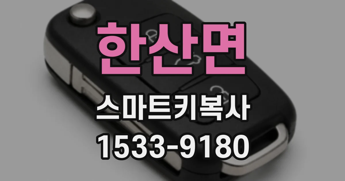 한산면 스마트키복사
