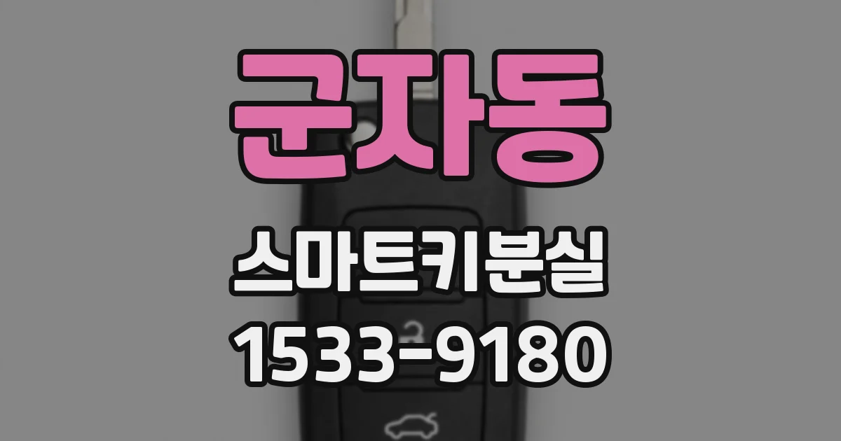 군자동 스마트키분실