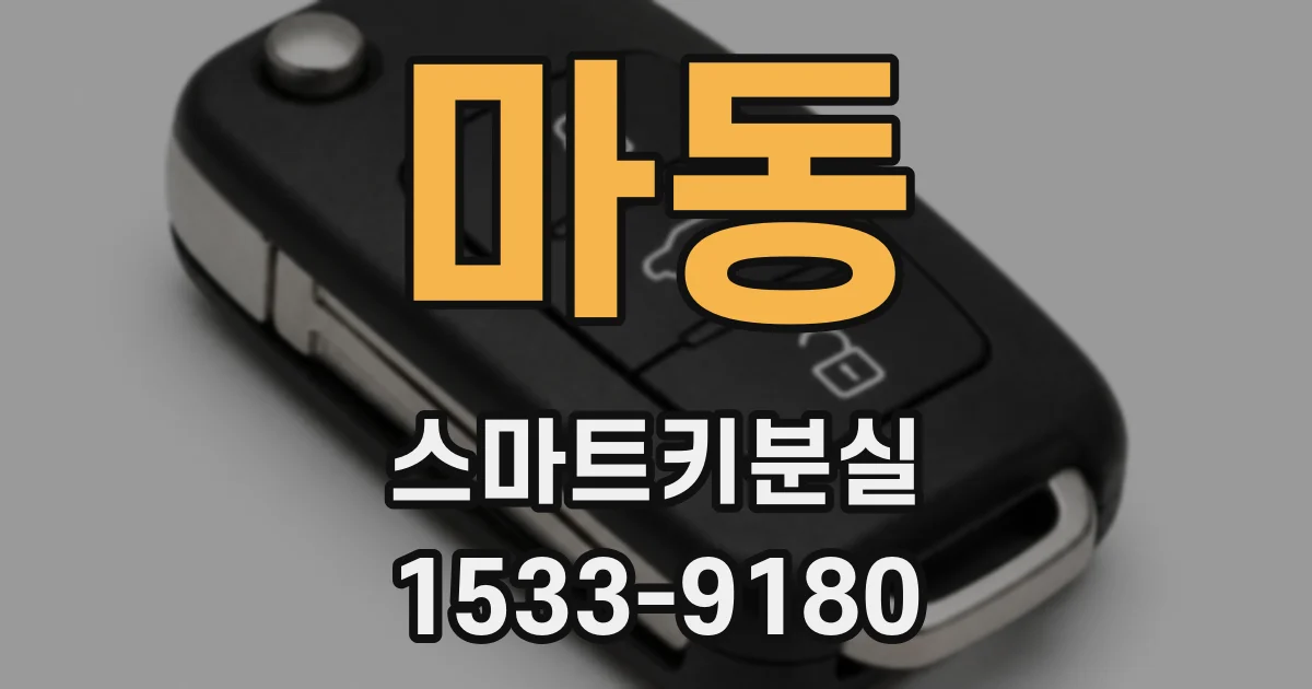 마동 스마트키분실