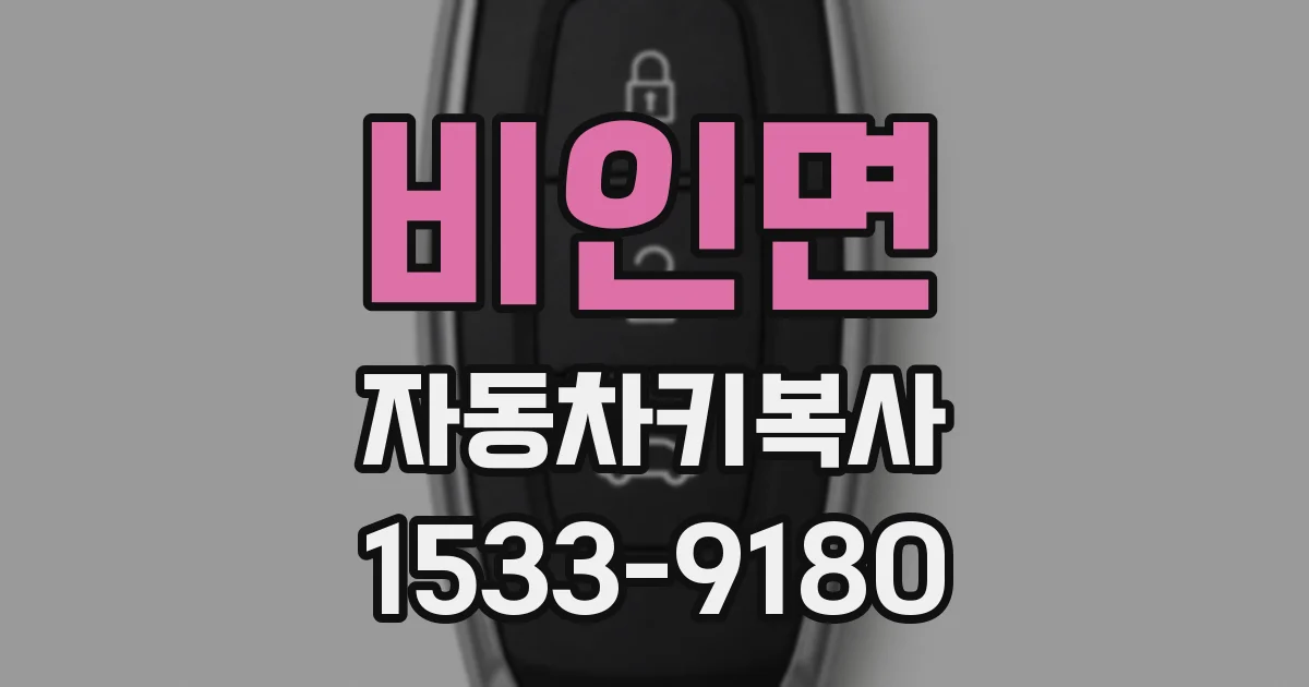 비인면 자동차키복사