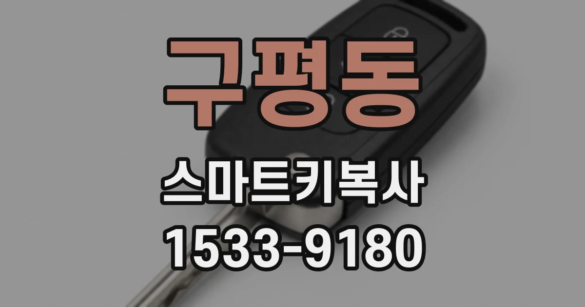 구평동 스마트키복사