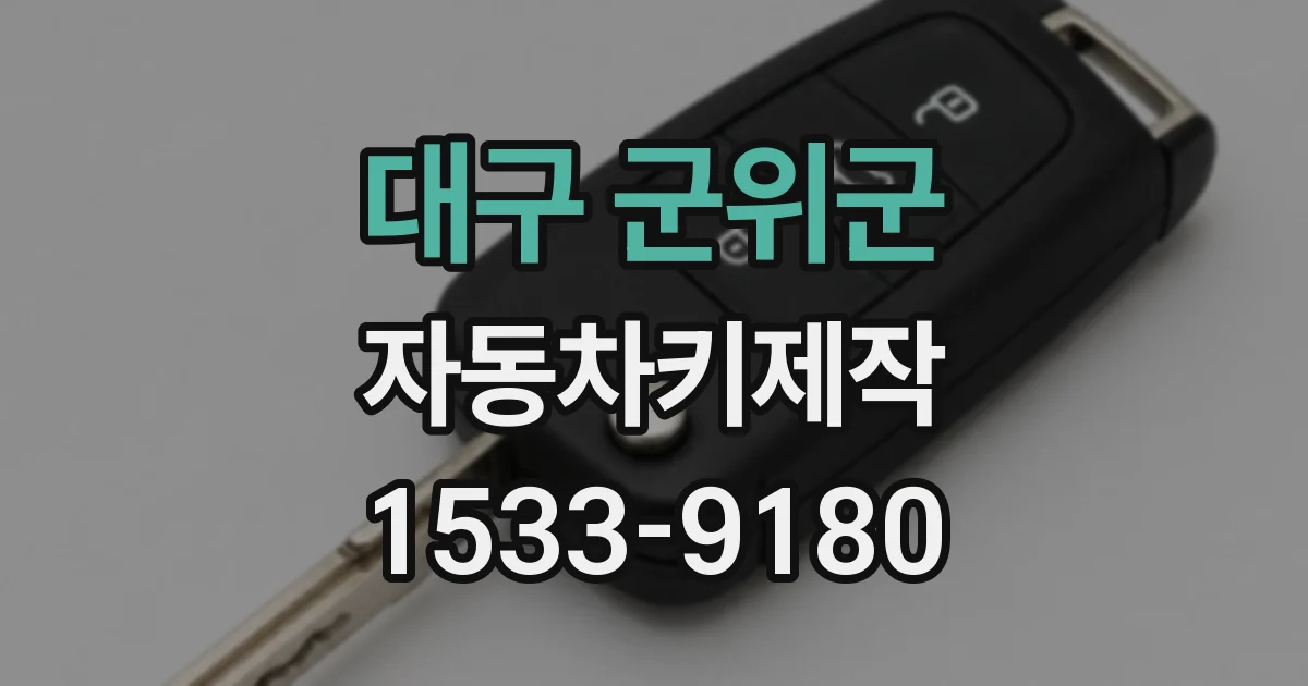 대구 군위군 자동차키제작