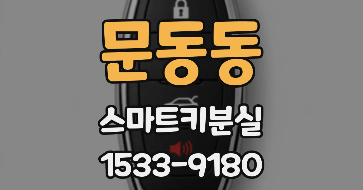 문동동 스마트키분실